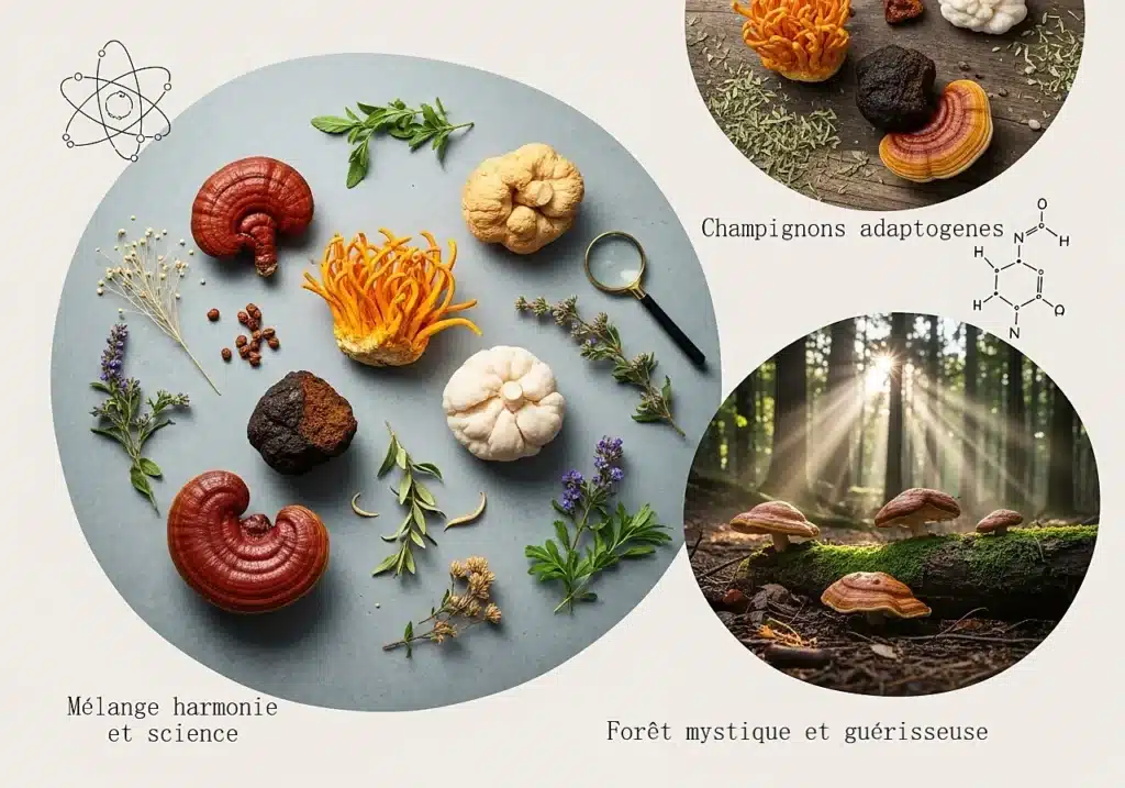Champignon adaptogene est une substance naturelle qui agit comme un régulateur intelligent