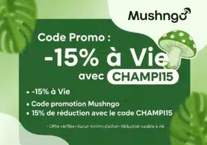 Votre code promo Mushngo -15% avec le code CHAMPI15