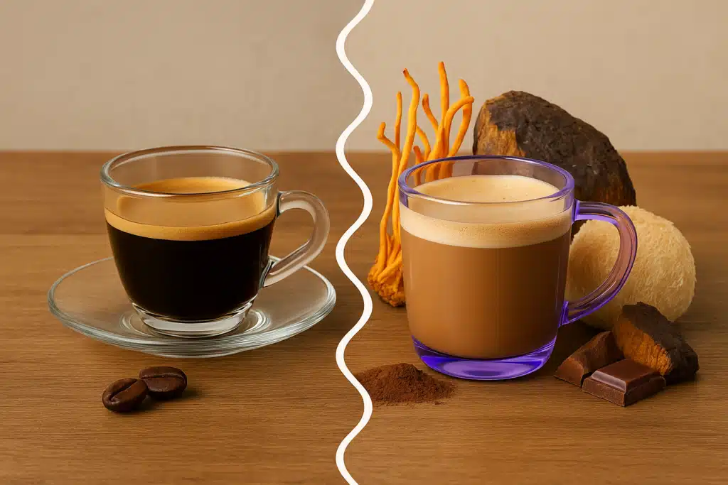 ☕ Brainstoorm Mushngo : avis, test et composition du super café 3 Comparatif café classique et super café