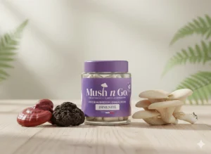 🛡️ Immunité Mushngo : mon avis après 3 semaines de test 11 Immunité Mushngo associe Chaga, Reishi et Pleurote avec de l’huile MCT pour un soutien progressif des défenses sans caféine.