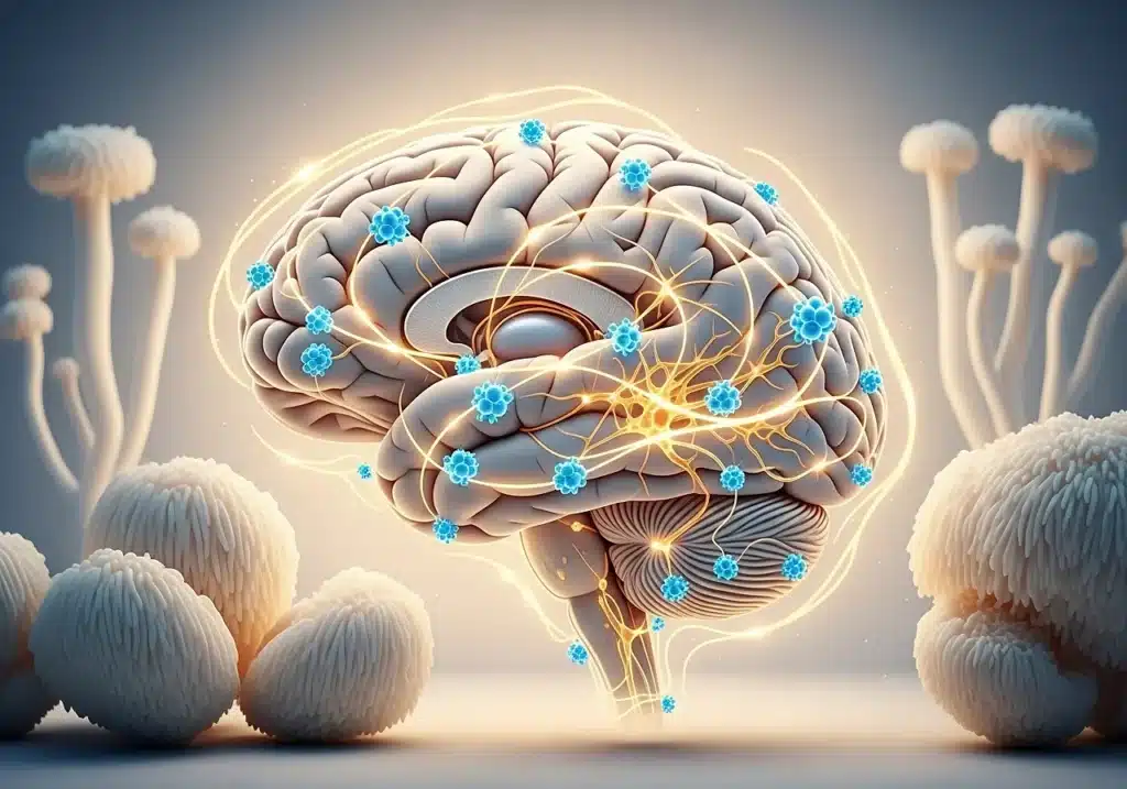 Lion’s Mane et concentration : que disent les études scientifiques ? 3 Lions's Mane : Stimulation du NGF et réduction de l’inflammation neuronale