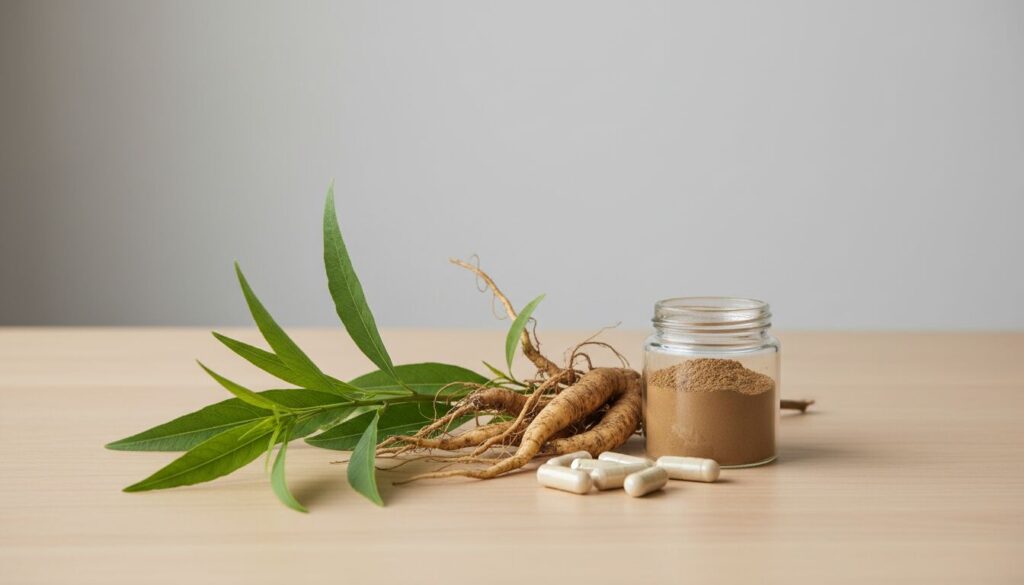 Ashwagandha : le roi des adaptogènes et ses bienfaits 5 Découvrez l'Ashwagandha, le roi des plantes adaptogènes, et ses nombreux bienfaits pour mieux gérer le stress, améliorer l'énergie et favoriser le bien-être général.