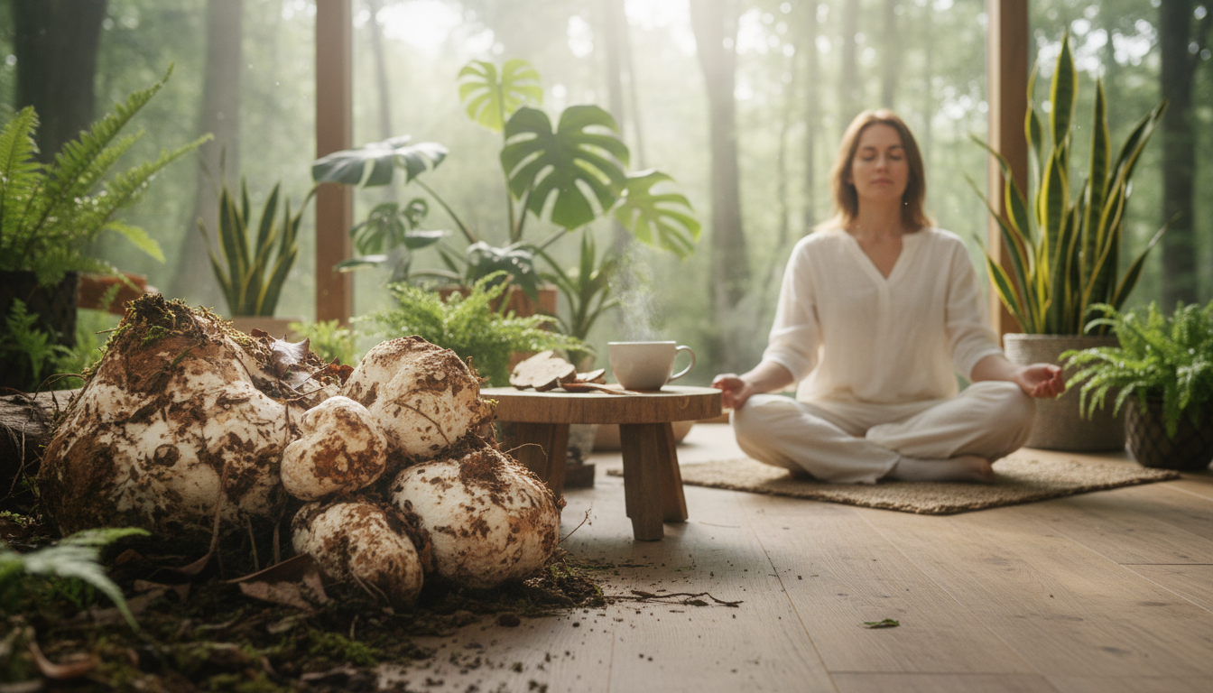 Le poria, le champignon de la sérénité : bienfaits et utilisations 3 découvrez le poria, le champignon de la sérénité, ses bienfaits pour la santé et ses multiples utilisations pour un équilibre naturel et apaisant.