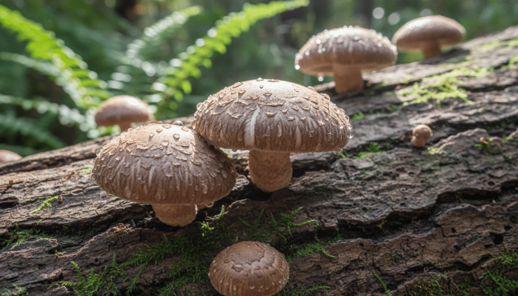 découvrez le shiitake ou lentin du chêne, un champignon aux nombreux bienfaits pour la santé, véritable élixir de vie reconnu pour ses propriétés nutritives et médicinales.