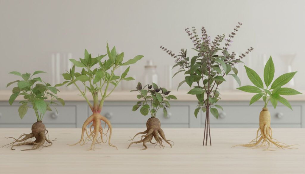 Découvrez le top 5 des plantes adaptogènes pour renforcer votre vitalité, améliorer votre énergie et mieux gérer le stress au quotidien.