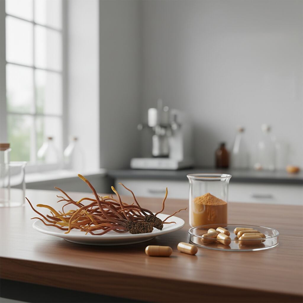 Le cordyceps : le champignon de l'énergie pour booster votre vitalité 6 Découvrez les bienfaits du cordyceps, le champignon naturel qui stimule votre énergie et revitalise votre corps pour un bien-être optimal au quotidien.